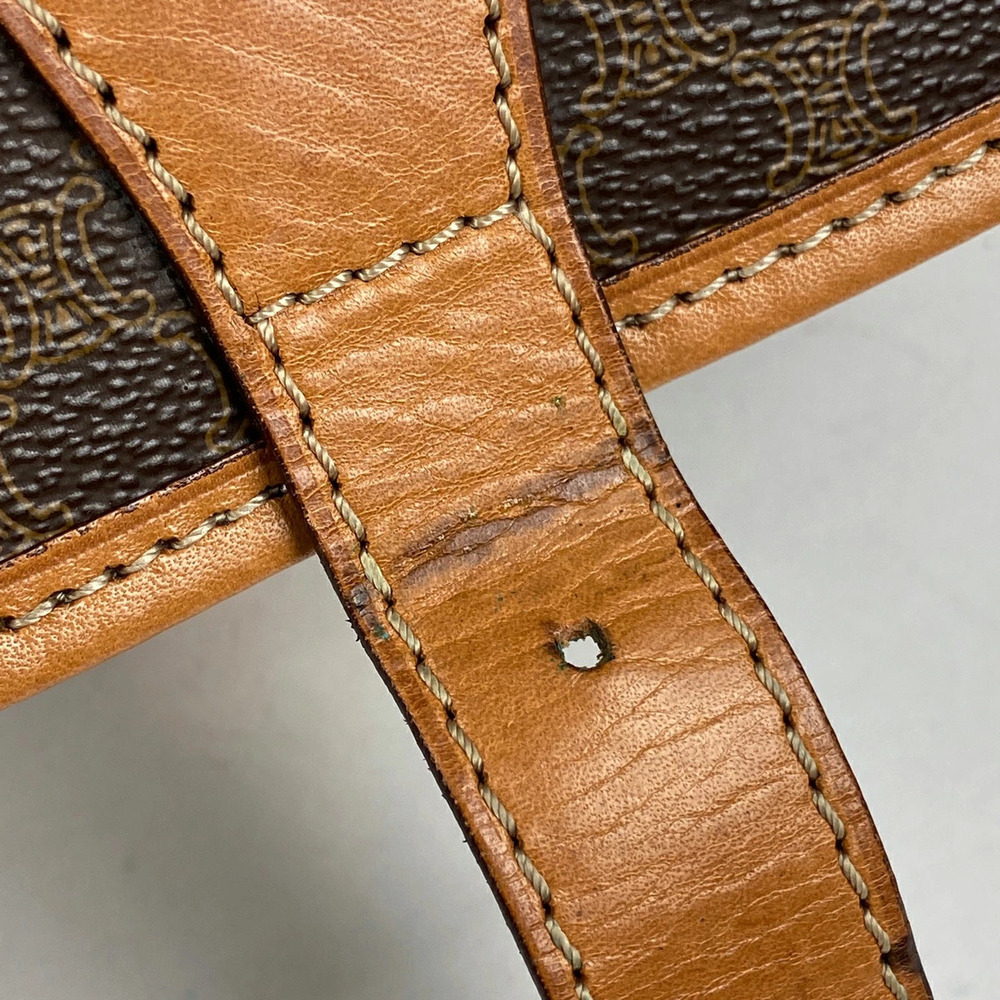 Celine Macadam shoulder bag canvas brown - Picture 2 of 6